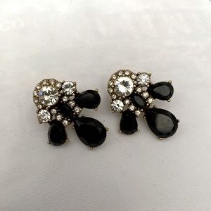 Black statement earring from J. Crew